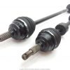 This is Perodua Myvi drive shaft set, showcasing both the drive shafts from the side view.